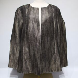 Eileen Fisher Womens Long Sleeve Open Kimono Jacket Blazer Duster Cardigan Large